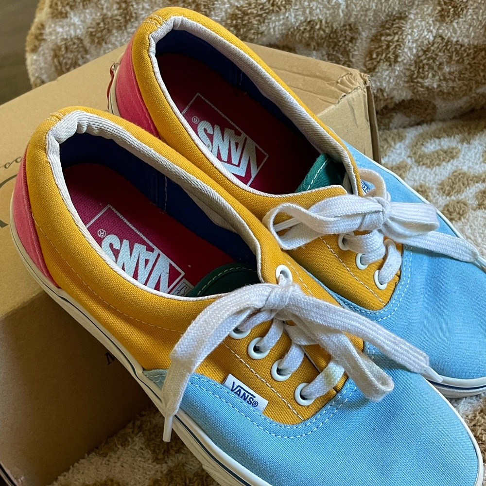 Color block Vans custom